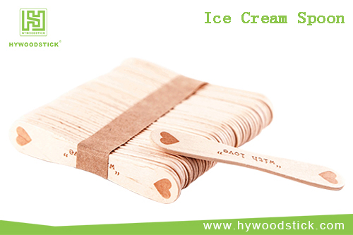 Ice cream spoon with print logo